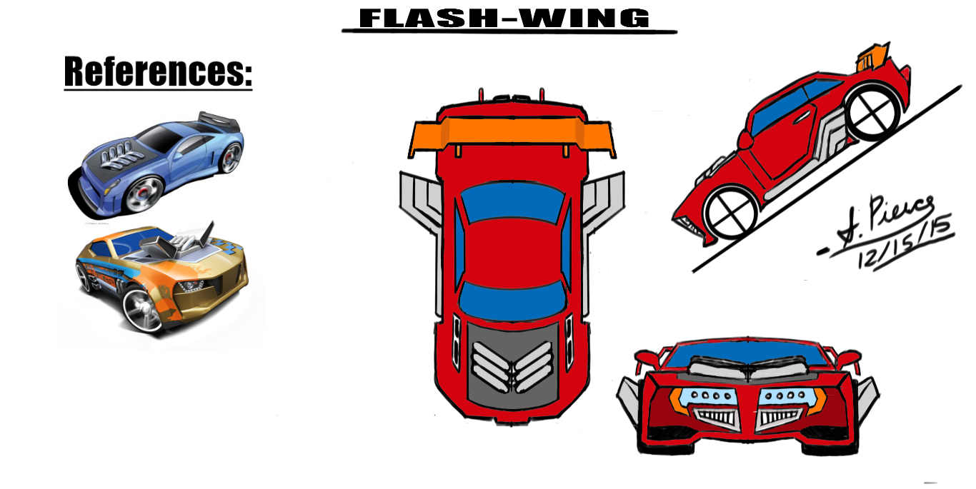 Flash-wing Car Blueprint